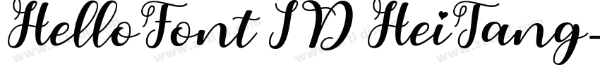 HelloFont ID HeiTang字体转换